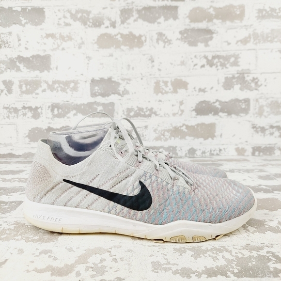 Nike Free Training Grey Quilted Sport Athleisure Running Sneakers B518 - Picture 6 of 11